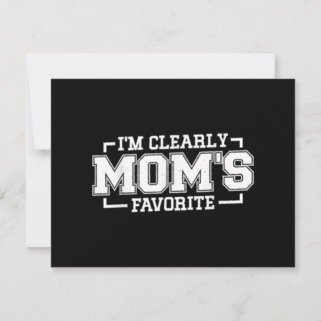 Claramente soy el niño favorito y favorito de mamá (Anverso)