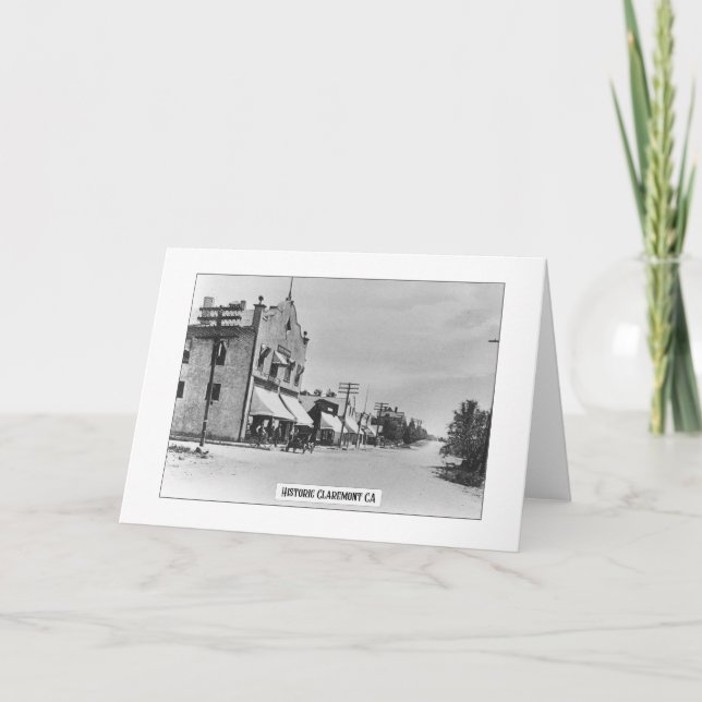 Claremont histórico - Tarjeta de felicitación pleg (Anverso)