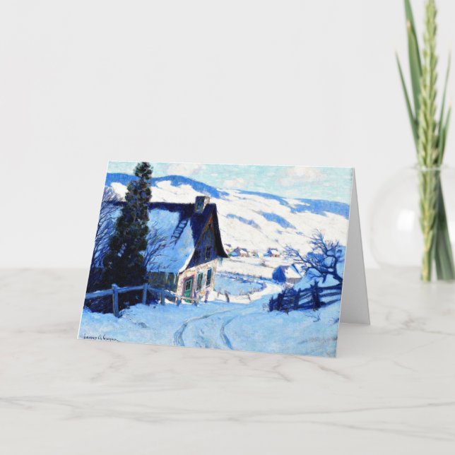 Clarence Gagnon - Tarjeta de saludo de granja (Anverso)