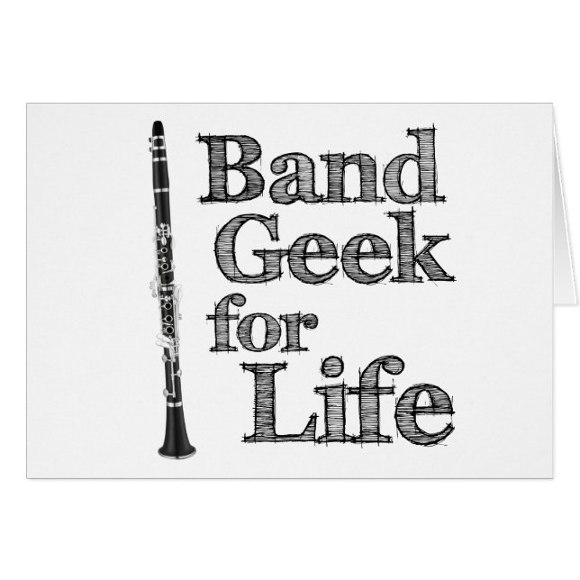 Clarinet Band Geek (Anverso (Horizontal))
