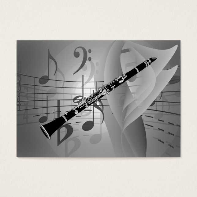 Clarinet con acentos musicales (Frente)