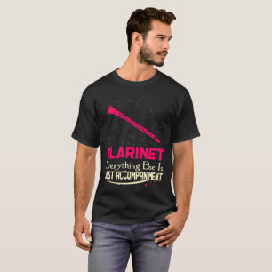 Clarinet todo apenas camiseta del acompañamiento