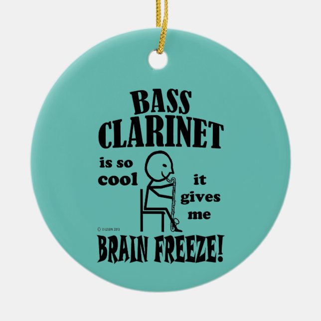 Clarinete de Bass, Ornamento cerámico helado de ce (Frente)