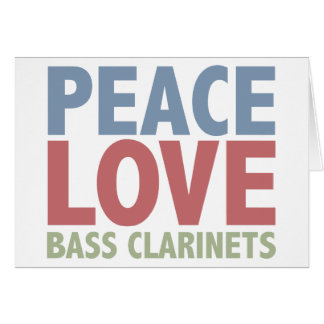 Clarinetes bajos del amor de la paz