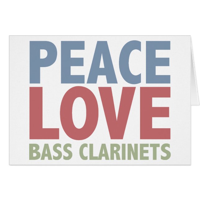Clarinetes bajos del amor de la paz (Anverso (Horizontal))