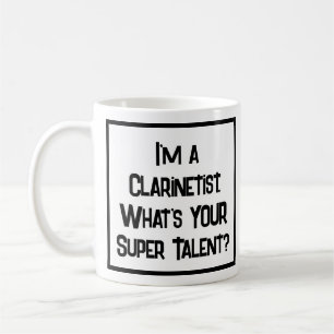 Clarinetista Super Talento. Taza de café