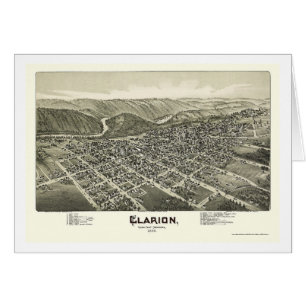 Clarion, mapa panorámico del PA - 1896