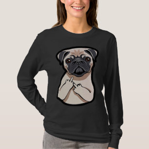 Clas de camisetas gráficas divertidas del dedo med