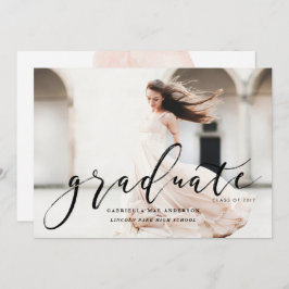 CLASE A Mano Letras DE 2017 Invitación a la Gradua