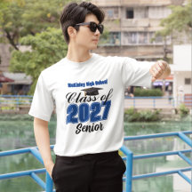 Clase Azul de 2027 Camiseta Personalizada de Escue