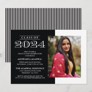 CLASE CLASICA NEGRITA DE LA INVITACIÓN DE GRADUACI