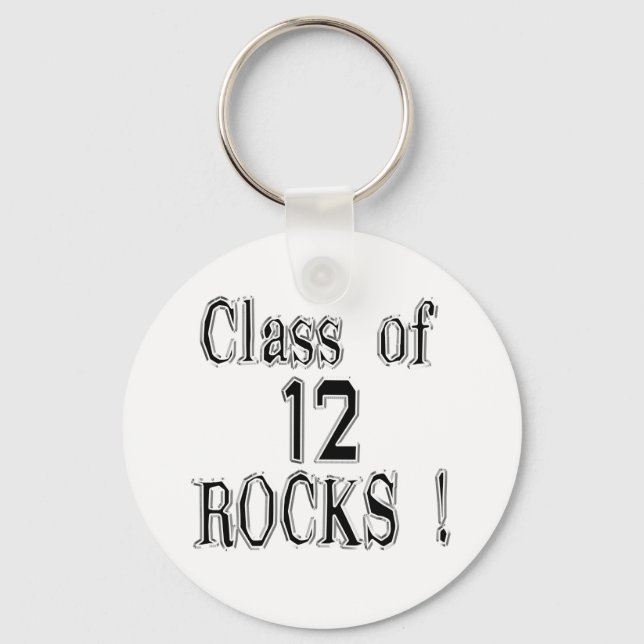 ¡Clase de '12 Rocks! Llavero (Anverso)