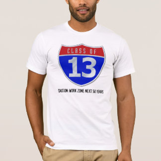Clase de 13 camisetas ligeras de la señal de