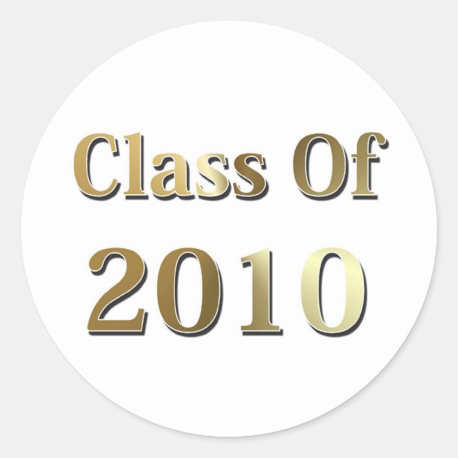 Clase de 2010 pegatinas (Anverso)