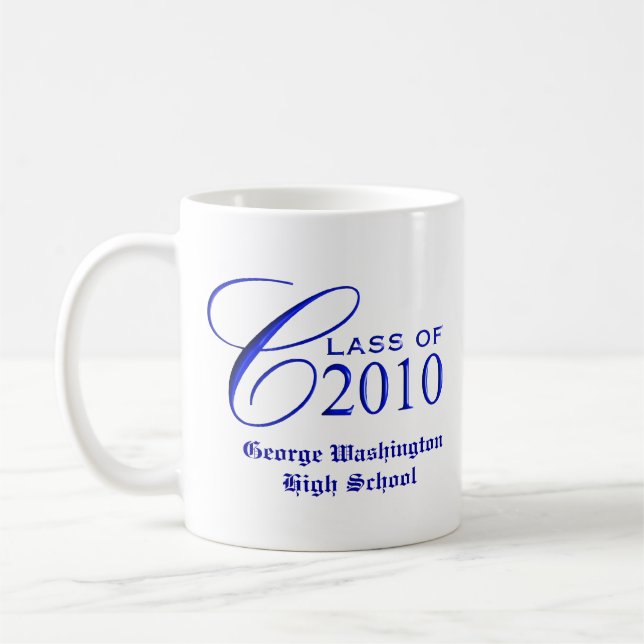 Clase de 2010 - tazas personalizadas del regalo de (Izquierda)