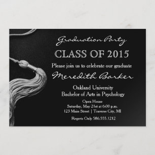 Clase de 2015 de invitación a la fiesta de graduac