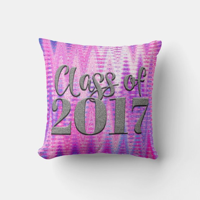 Clase de 2017, y cualquier almohada rosada de (Anverso)