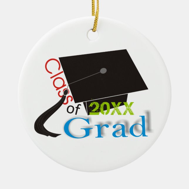 Clase de 2020 Ornamentos personalizados de la tapa (Frente)