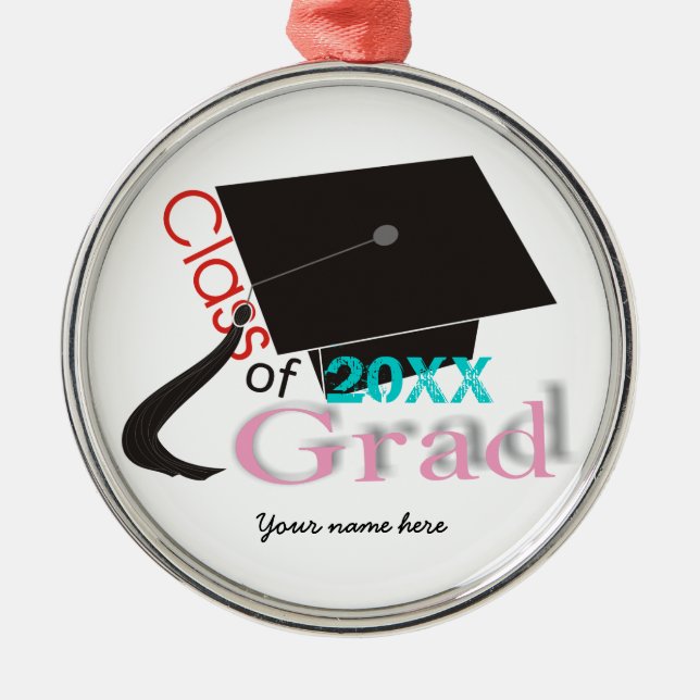 Clase de 2020 Ornamentos personalizados de la tapa (Frente)