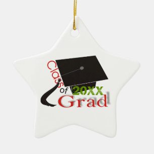 Clase de 2020 Ornamentos personalizados de la tapa