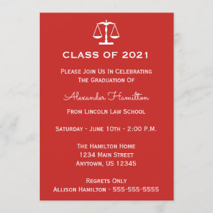 Clase De 2021 Invitación A La Graduación De Escala