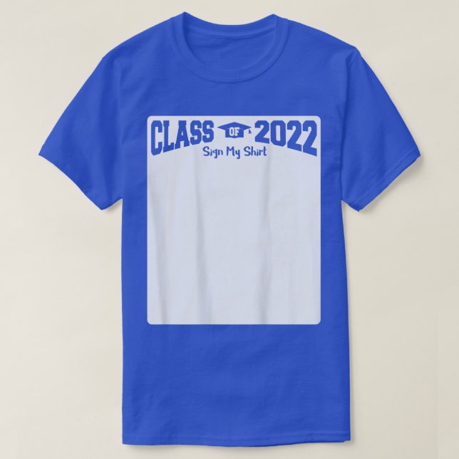 Clase de 2022 - Rótulo de mi camiseta (ATRÁS) (Diseño del anverso)