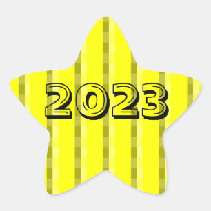 Clase de 2023 Estrella Amarilla Pegatina por Janz