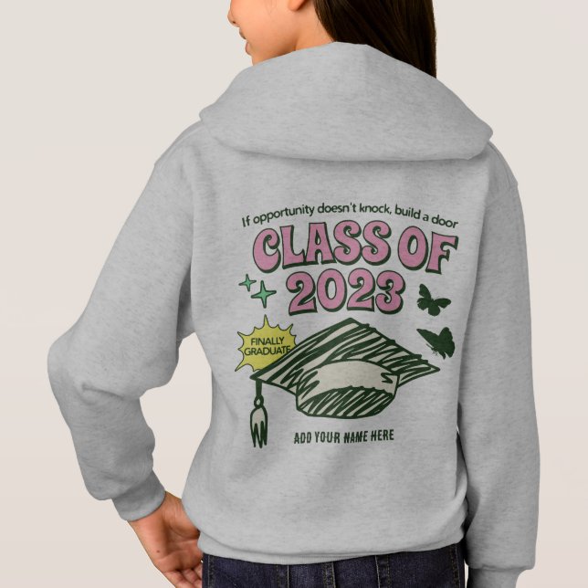 CLASE DE 2023 - Graduate Hoodie - AGREGAR TU NOMBR (Reverso)