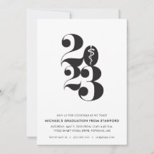 Clase de 2024 de invitación a graduación de la esc