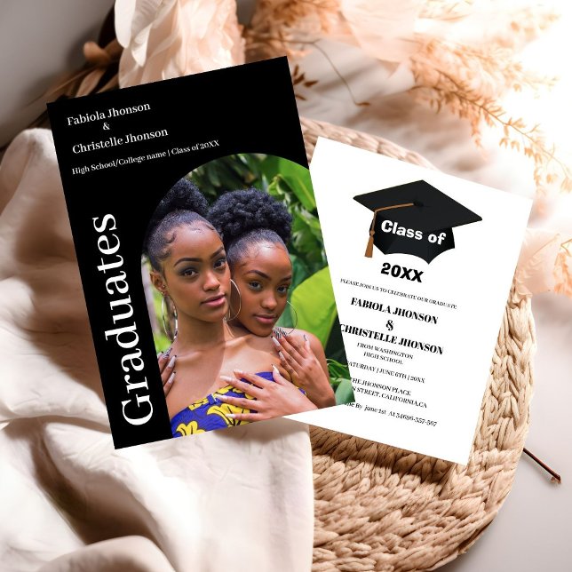 Clase de 2025 invitación de doble graduación (Subido por el creador)