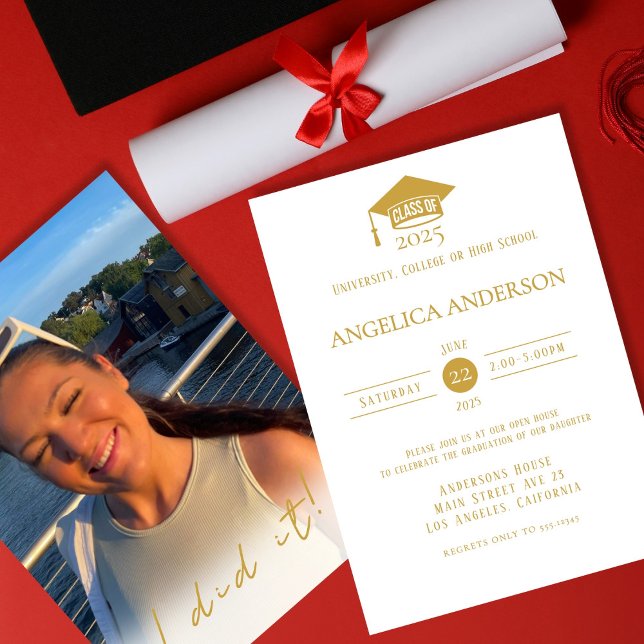 Clase de 2025 "Lo hice" Invitación a graduados de  (Subido por el creador)