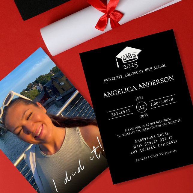 Clase de 2025 "Lo hice" Invitación a graduados de  (Subido por el creador)