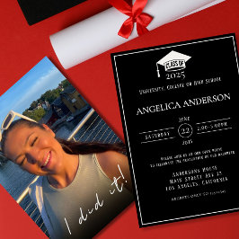 Clase de 2025 "Lo hice" Invitación a graduados de 