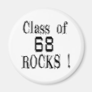 ¡Clase de '68 rocas! Imán