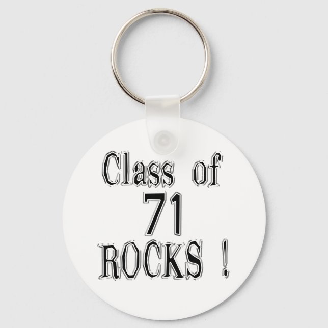 ¡Clase de '71 Rocks! Llavero (Anverso)