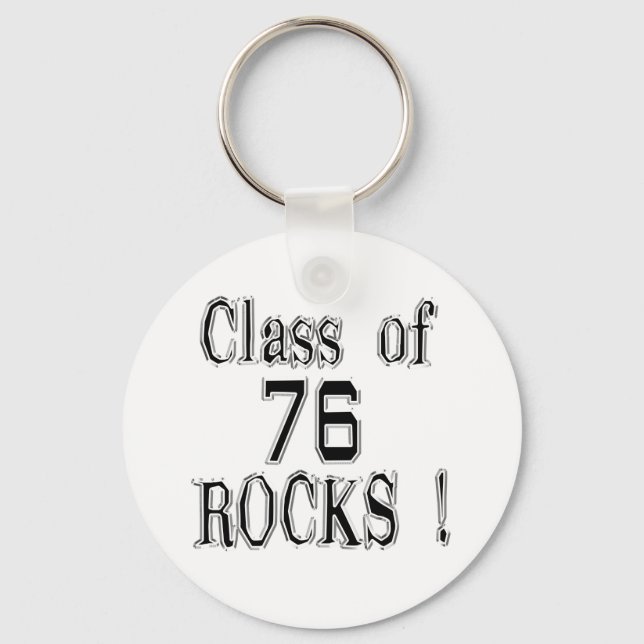 ¡Clase de '76 Rocks! Llavero (Anverso)