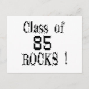 ¡Clase de '85 Rocks! Postal