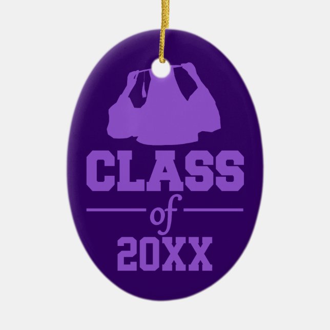 Clase de adorno de personalizado de CUALQUIER año (Frente)