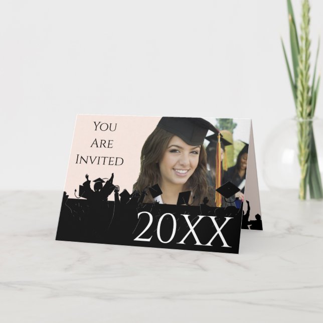 Clase de año de cambio de invitación a graduación  (Anverso)