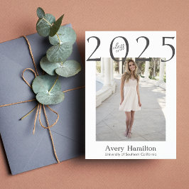 Clase de año Tarjeta de graduación de guión 5 Foto