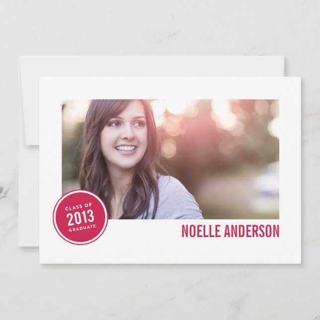 CLASE DE BADGE 2013  | INVITACIÓN DE GRADUACIÓN (Anverso)