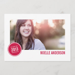 CLASE DE BADGE 2013 INVITACIÓN DE GRADUACIÓN