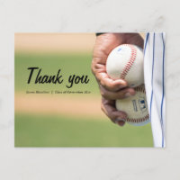 Clase de béisbol Simple Sporty Gracias postal