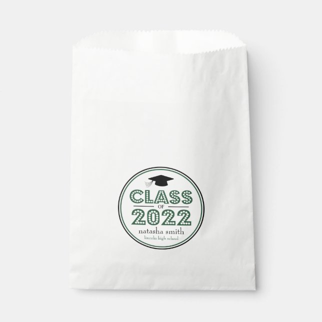 Clase De Bolsas De Favor De 2022 (Verde Esmeralda  (Anverso)