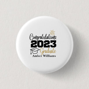 Clase de botón personalizado de graduado 2023