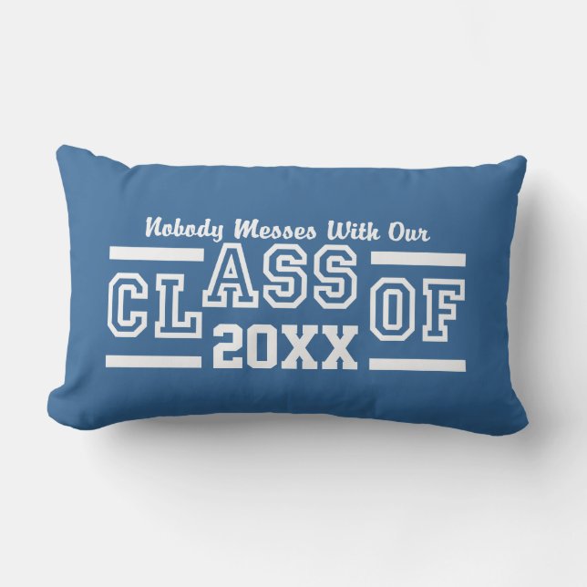 Clase de CUALQUIER año personalizado almohada de l (Anverso)