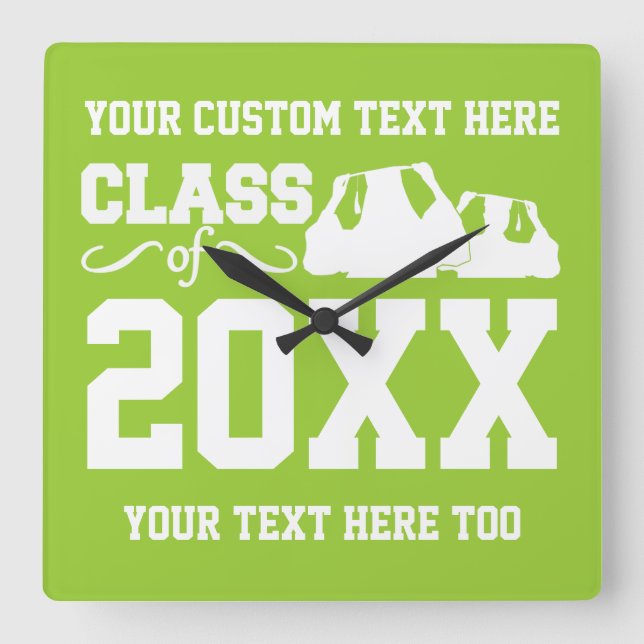 Clase de CUALQUIER año reloj de pared personalizad (Anverso)