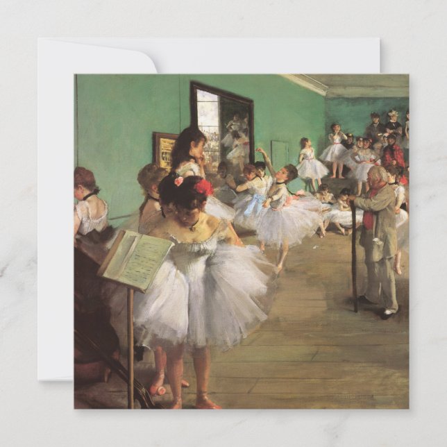 Clase de danza de Degas, ballet de impresionismo v (Anverso)