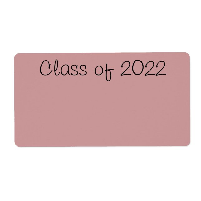 Clase de etiqueta de 2022 (Frente)