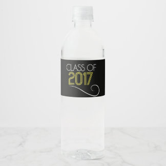 Clase de etiquetas de botellas de agua de 2017